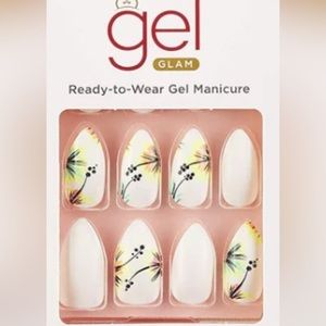 KISS “Tropical Breezes” Gold Finger Graphic Gel Glam Fashion Nail Kit